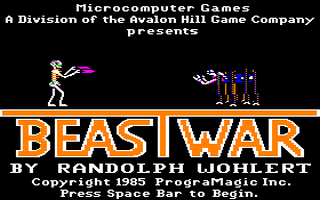 Beast War Title Screen